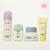 Set of skincare products with 'Sincerely Yours' branding on a white background